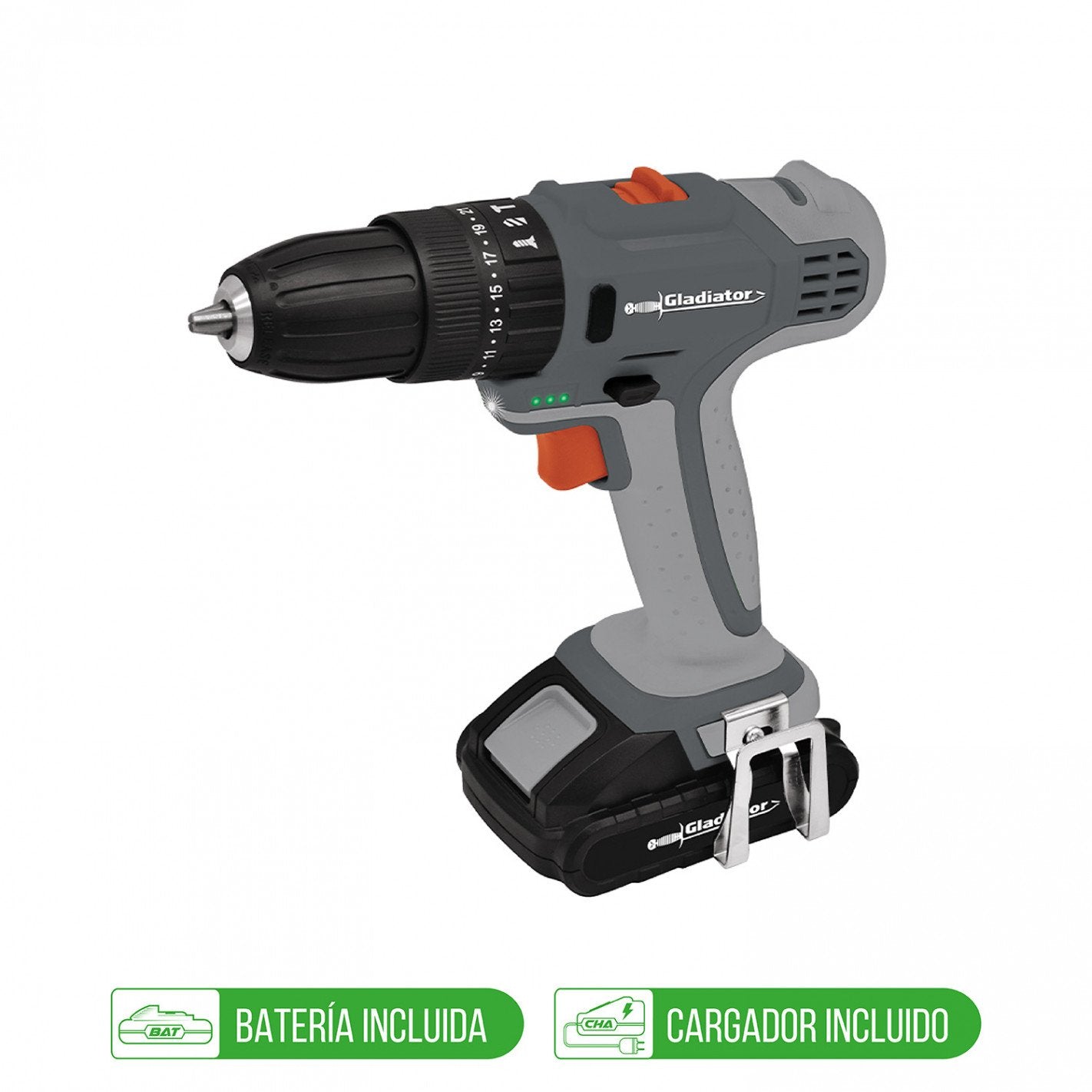 TALADRO 13mm INALAMBRICO 18V 1BAT TP613/18 C2