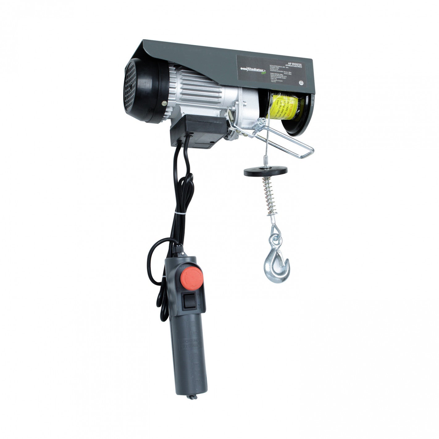 TECLE ELECTRICO 200kg 450w Alzada 6-12mts AP8100/2 (AP8100) - GLADIATOR