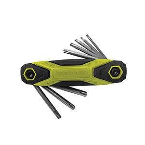 LLAVE ALLEN STEVRON PTA.TORX PLEGABLE T9 - T40 JGO.8 PZ # BTKFLDT40