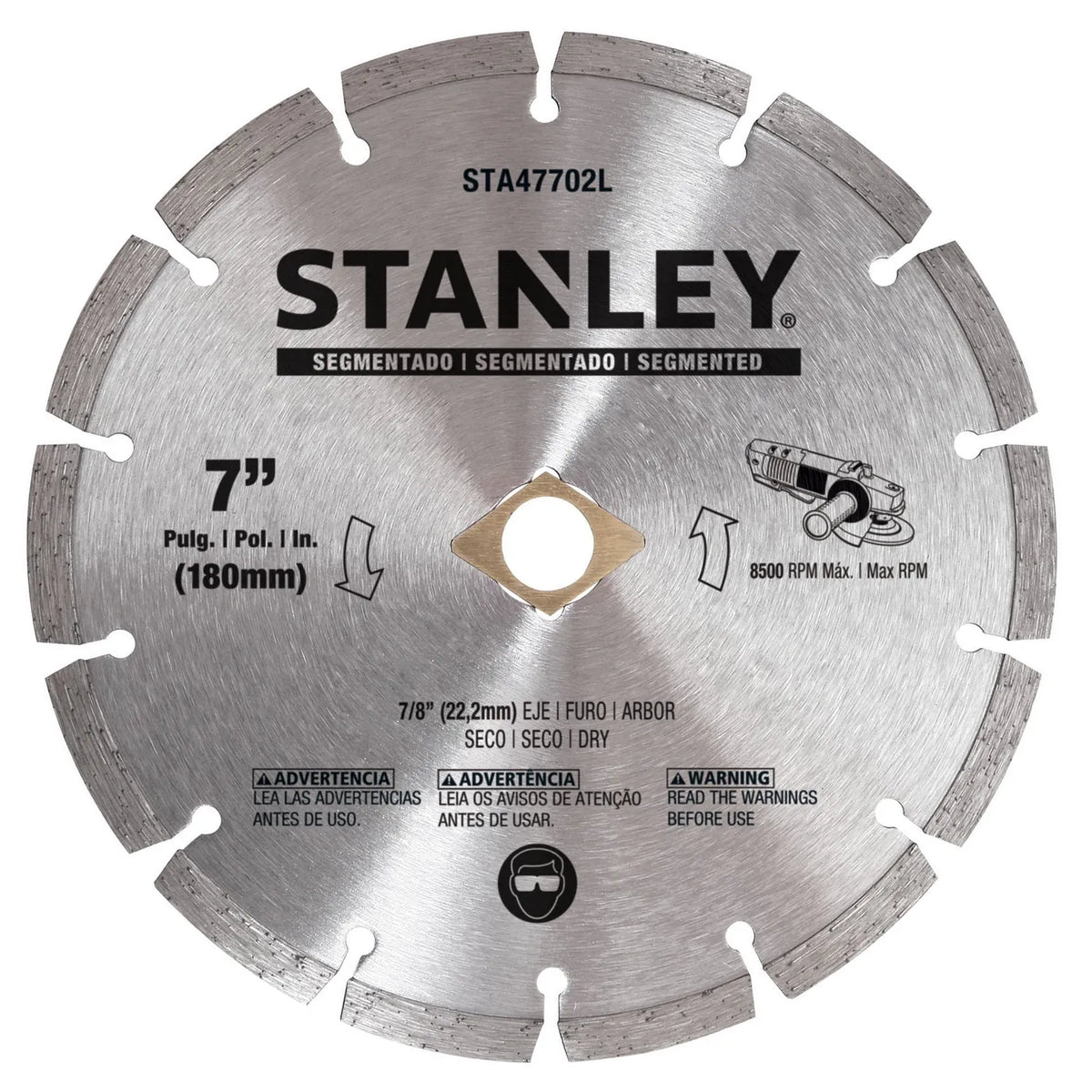 Disco diamantado Segmentado Ø 7'' Eje 5/8''-7/8''