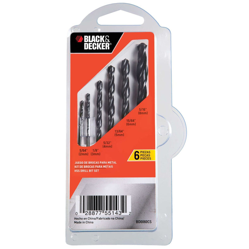 Set de 6 brocas metal