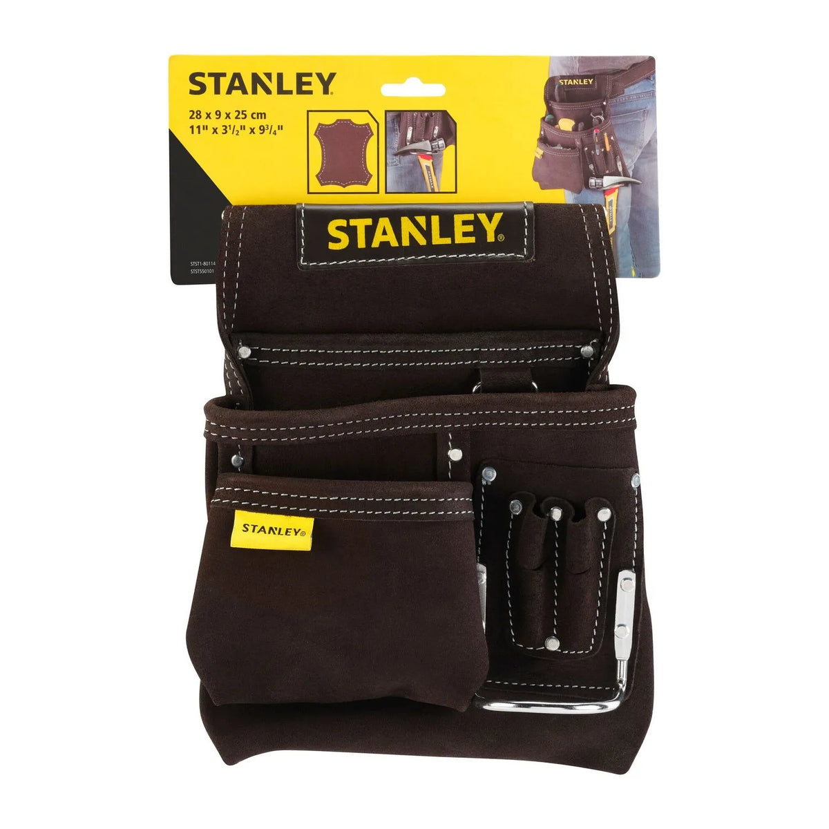 BOLSA PARA CLAVOS C/SOPORTE MARTILLO CUERO