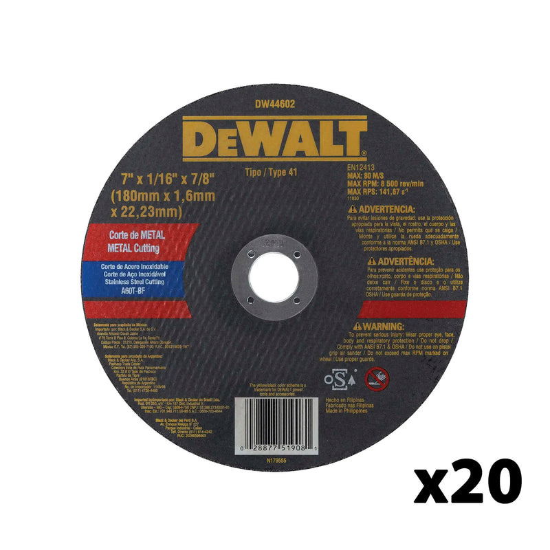 D. CORTE METAL PROFESIONAL DW 180x1.6mm