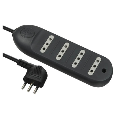 Alargador multiple 4 tomas, 3 metros