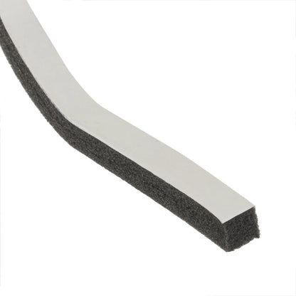 Burlete espuma goma negro 9,5 mm x 7,9 mm