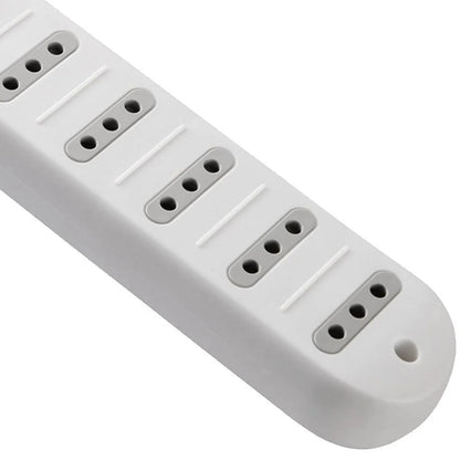 Alargador multiple 6 tomas, 5 metros, c/switch blanco