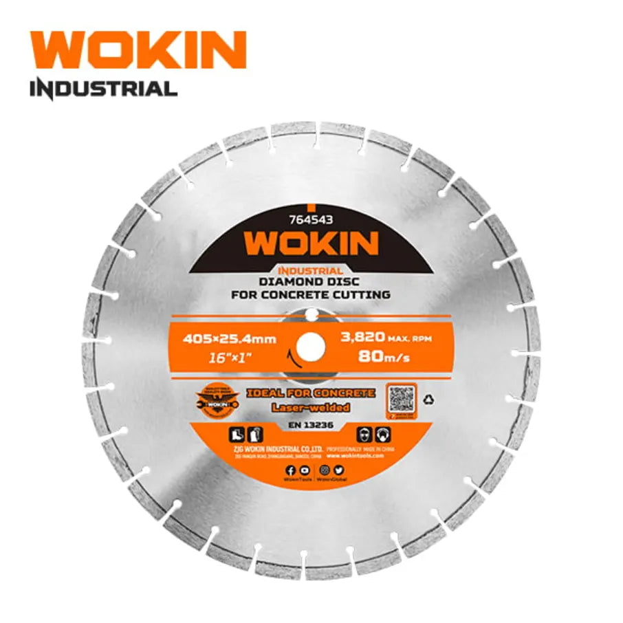 Disco Diamantado para Corte Concreto 405×25.4mm/16" x 1" Wokin